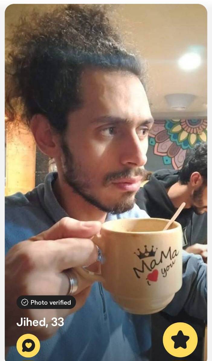 Bumble : Jihed, 33, photo vérifiée